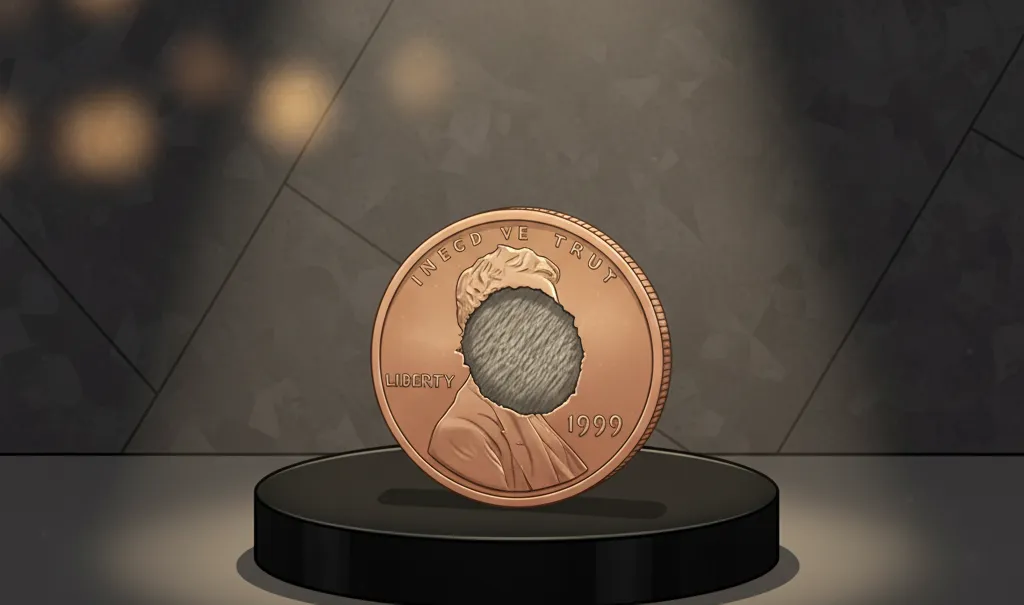 close-up look of the 1999 Struck Thru Error